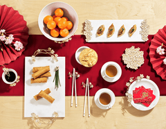 Cherry Blossom Small Cheese Board W/ Knife