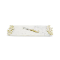 Cherry Blossom Small Cheese Board W/ Knife