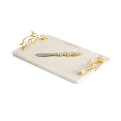 Cherry Blossom Small Cheese Board W/ Spreader