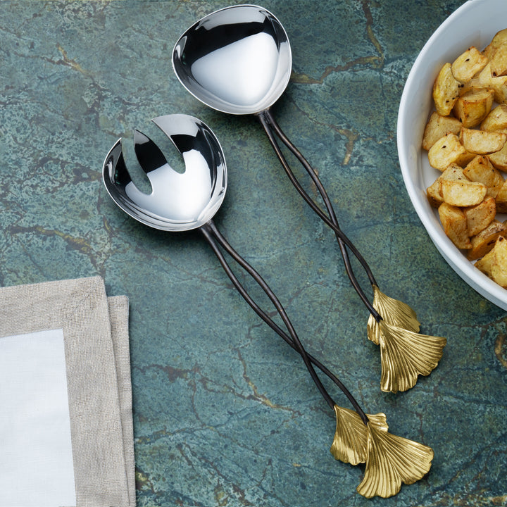 Golden Ginkgo Serving Set