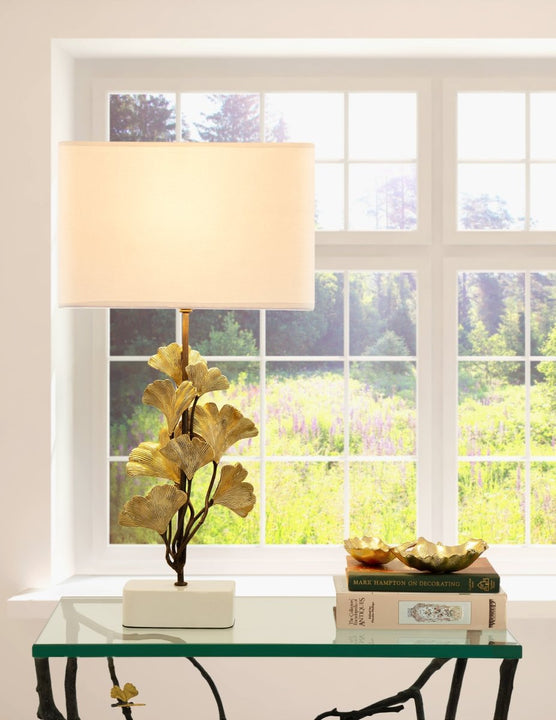 Golden Ginkgo Table Lamp