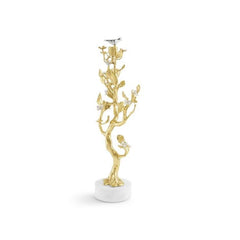 Lovebirds Silver & Gold Candelabra