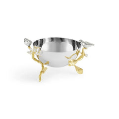 Lovebirds Silver & Gold Nut Bowl