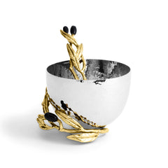 Olive Branch Nut Dish With Spoon