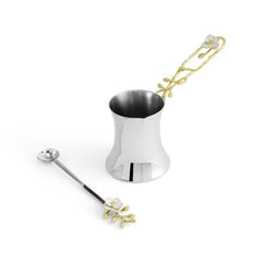 Orchid Coffee Pot with Spoon - Small