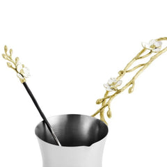 Orchid Coffee Pot with Spoon - Large