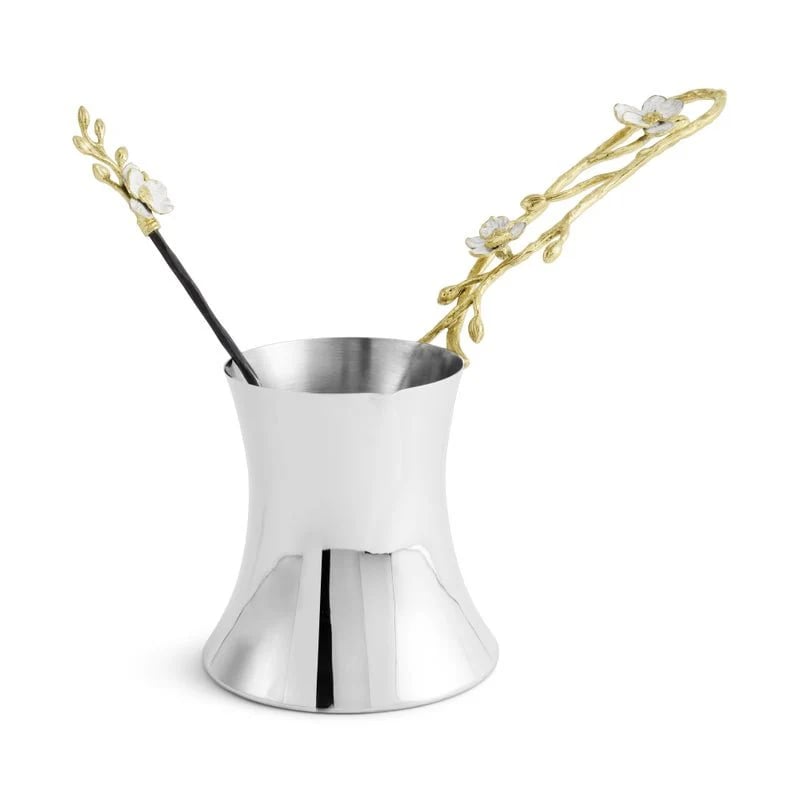 Orchid Coffee Pot with Spoon - Large