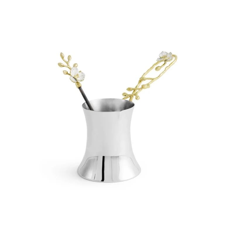 Orchid Coffee Pot with Spoon - Small