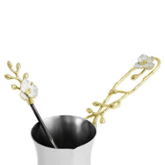 Orchid Coffee Pot with Spoon - Small