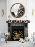 Palm Decorative Fireplace Screen