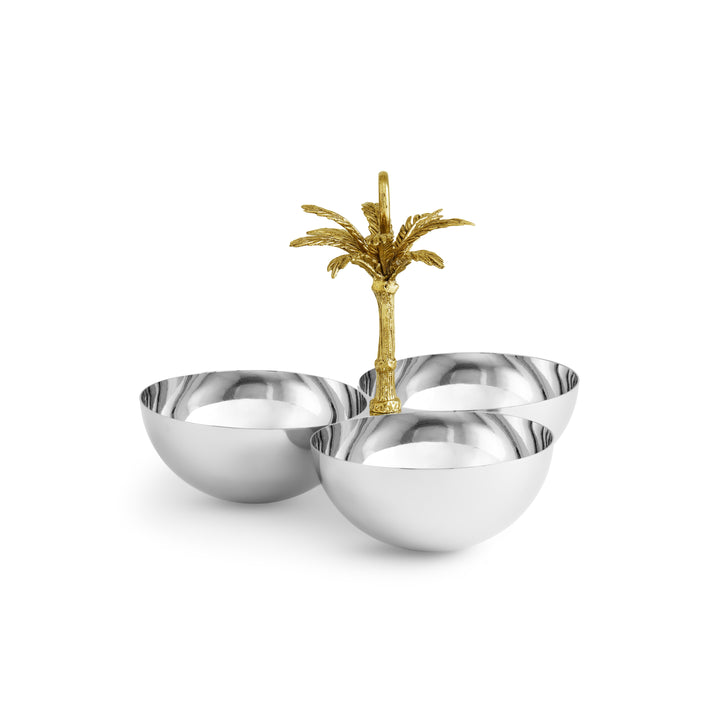 Palm Triple Bowl