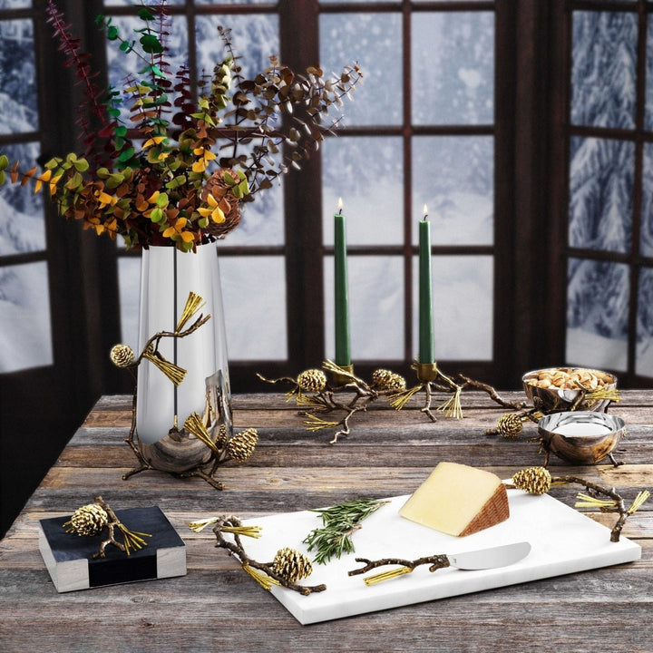 Pine Cone Cheeseboard With Knife