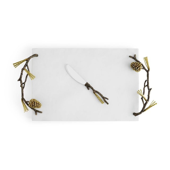 Pine Cone Cheeseboard With Knife