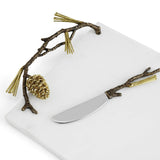 Pine Cone Cheeseboard With Knife