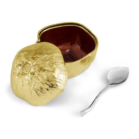 Pomegranate Mini Pot W/ Spoon