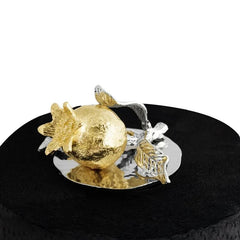 Pomegranate Silver And Gold Paper Towel Holder