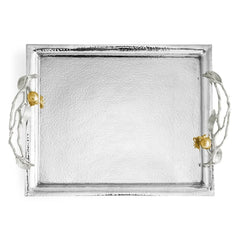 Pomegranate Silver & Gold Serving Tray