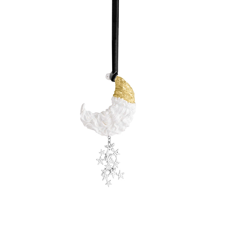 Santa Crescent Moon Ornament