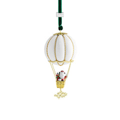 Santa In Balloon Ornament