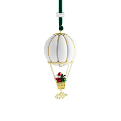 Santa In Balloon Ornament