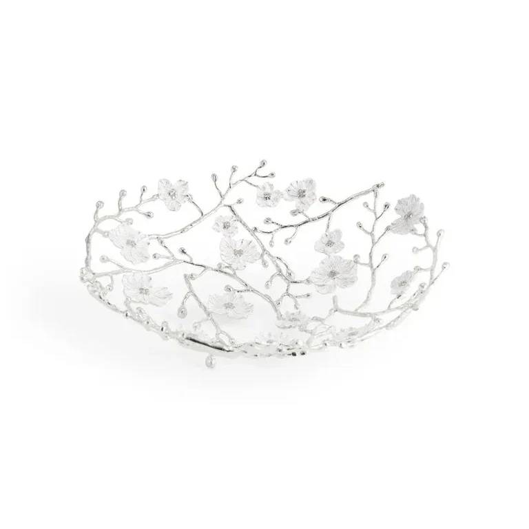 Silver Orchid Basket
