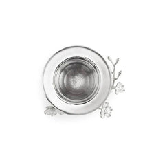 Silver Orchid Caviar Dish With Spoon