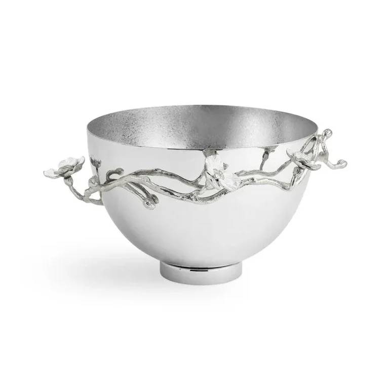 Silver Orchid Medium Bowl