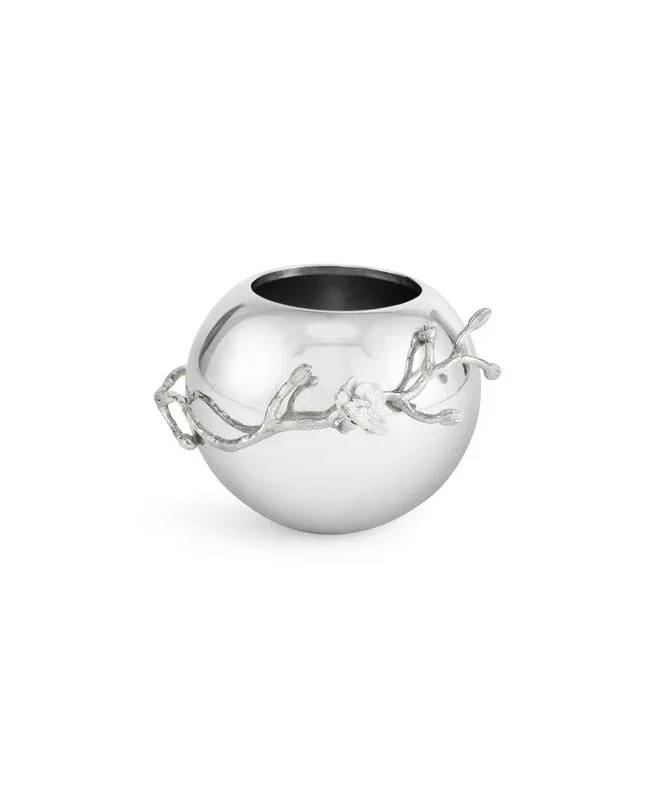 Silver Orchid Rose Bowl