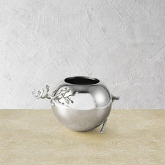 Silver Orchid Rose Bowl