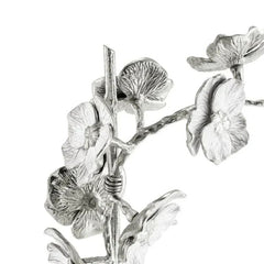Silver Orchid Stem Sculpture Large