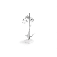 Silver Orchid Stem Sculpture Small