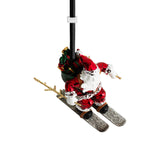 Skiing Santa Ornament