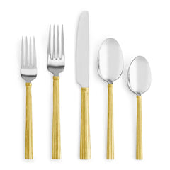 Wheat Gold 5-Piece Flatware Set