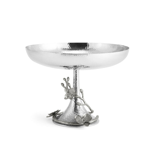 White Orchid Footed Centerpiece Bowl