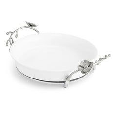 White Orchid Pie Dish