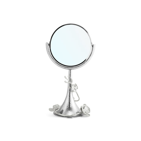 White Orchid Vanity Mirror