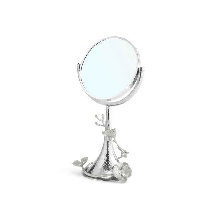 White Orchid Vanity Mirror