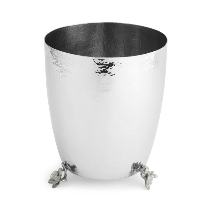 White Orchid Waste Basket