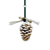 Snowy Pine Cone Ornament