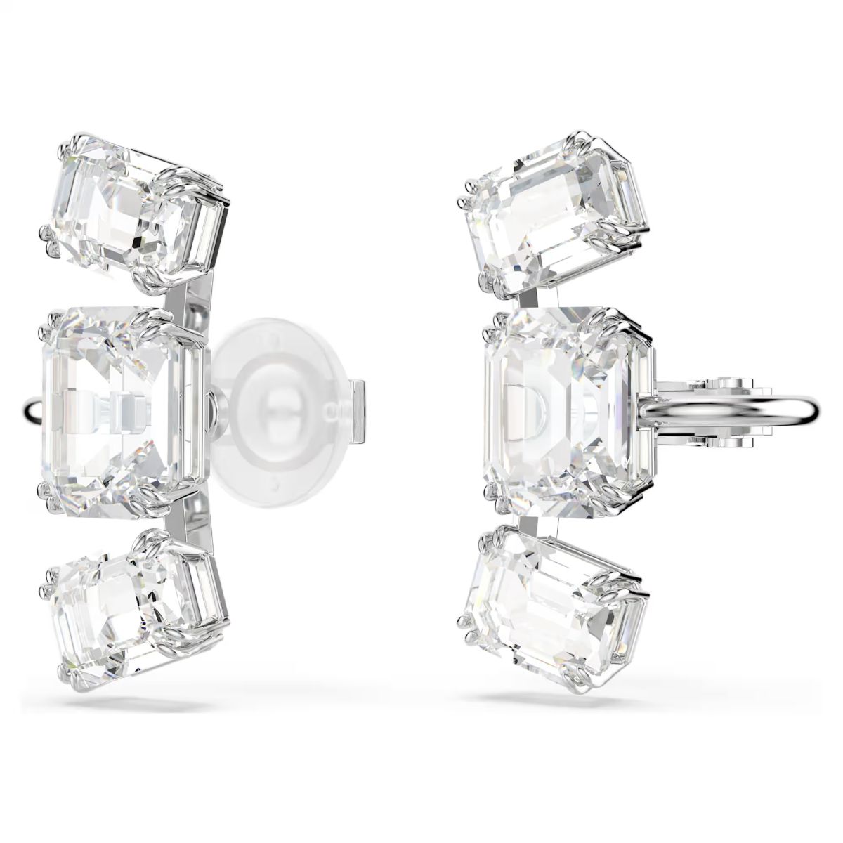 Millenia Clip Earrings White - LAST IN STOCK
