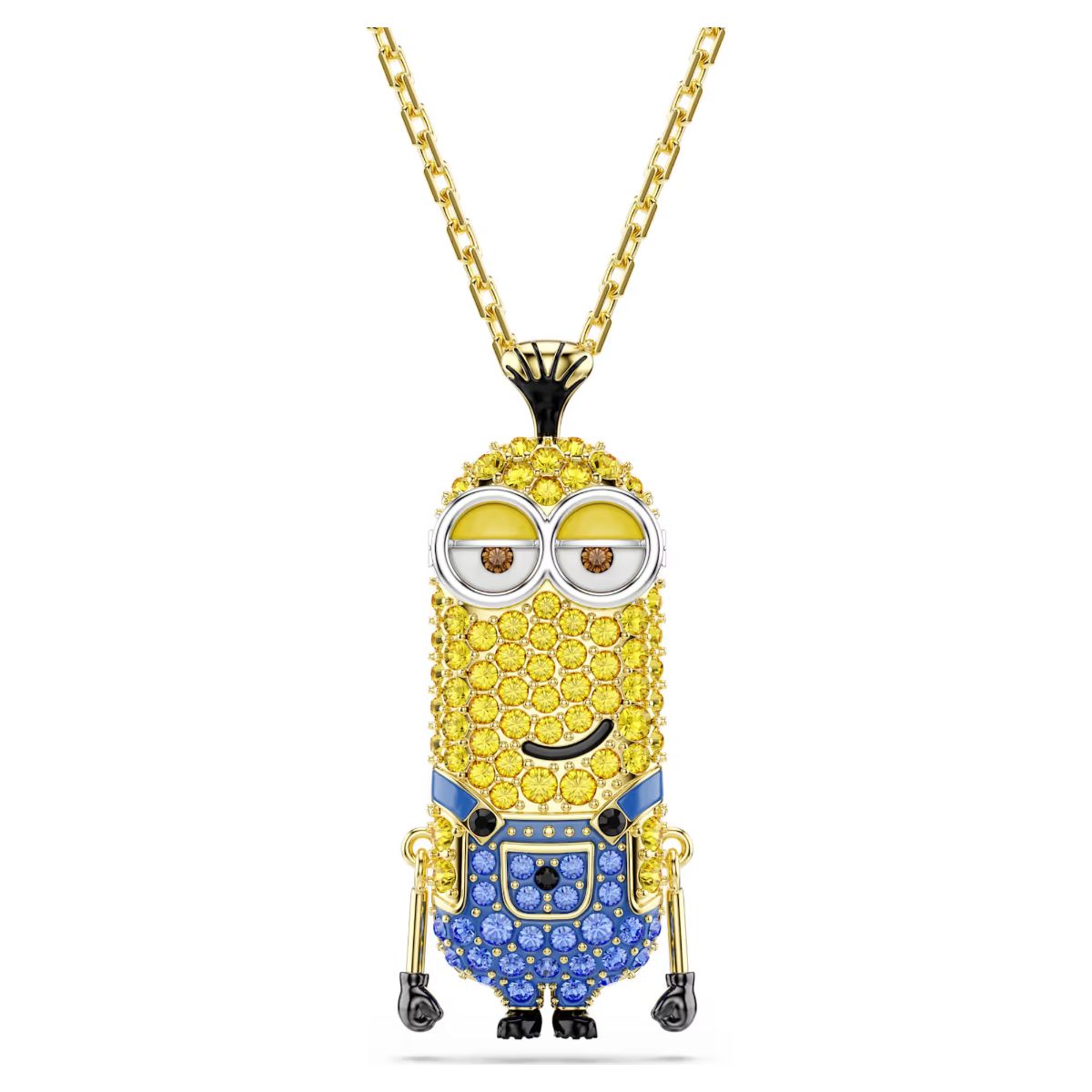 Minions Kevin pendant Pavé, Multicolored, Gold-tone plated