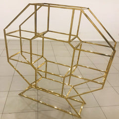 Octagon Display - Gold RENTAL
