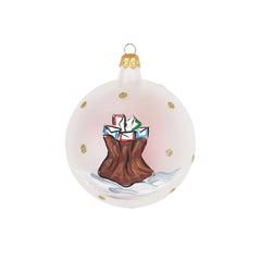 Old St. Nick Sending Letters Ornament