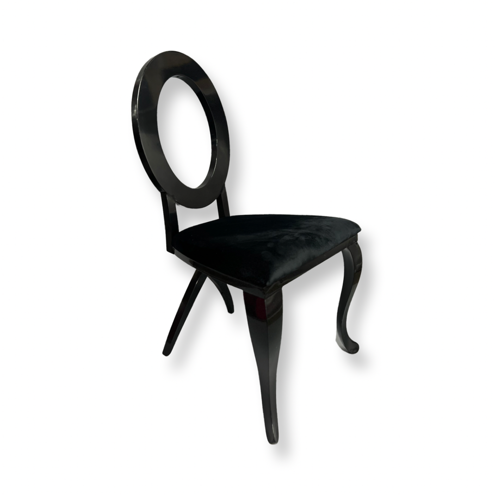 Oval Dining Chair - Black RENTAL
