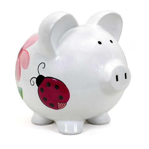 Piggy Bank - Large Ladybug