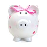 Pink Multi-Dot Piggy Bank
