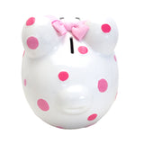Pink Multi-Dot Piggy Bank