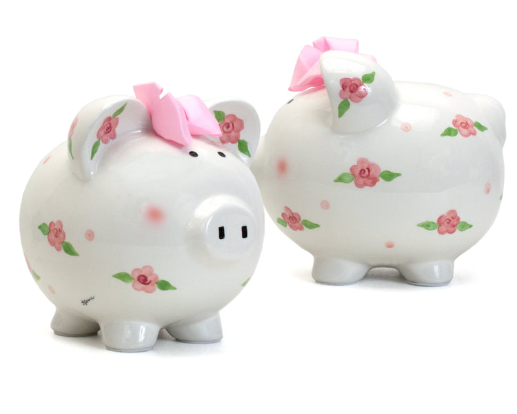Posies & Polka Dots Piggy Bank