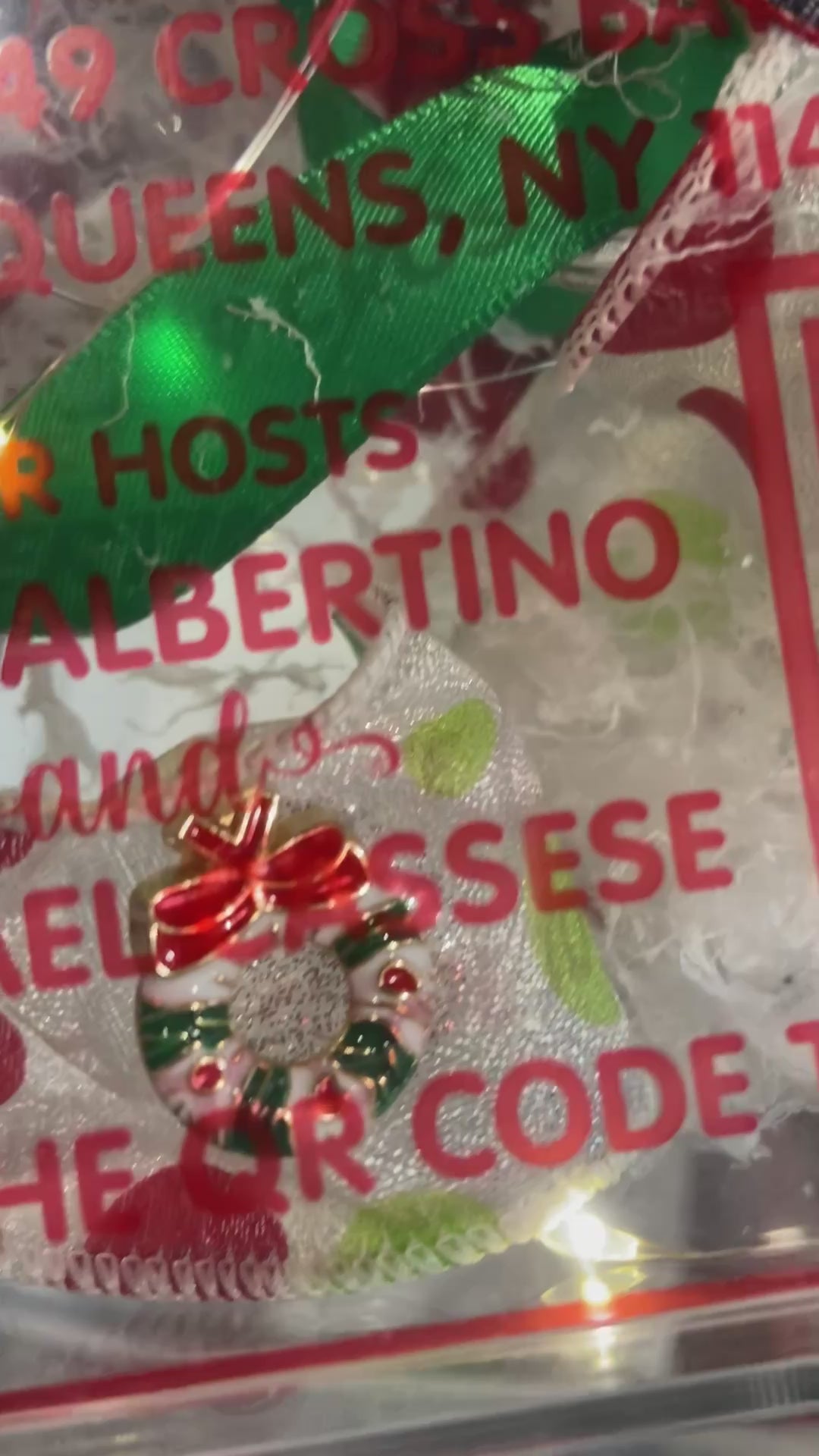Acrylic Box Christmas Invitation
