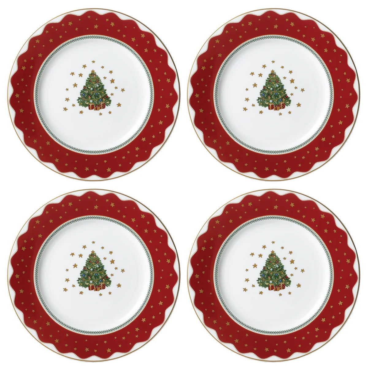 My Noel Salad / Dessert Plate (Set of 4)
